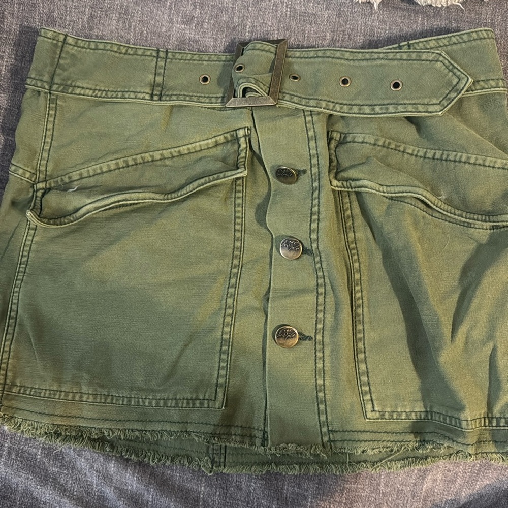 Free people belted skirt